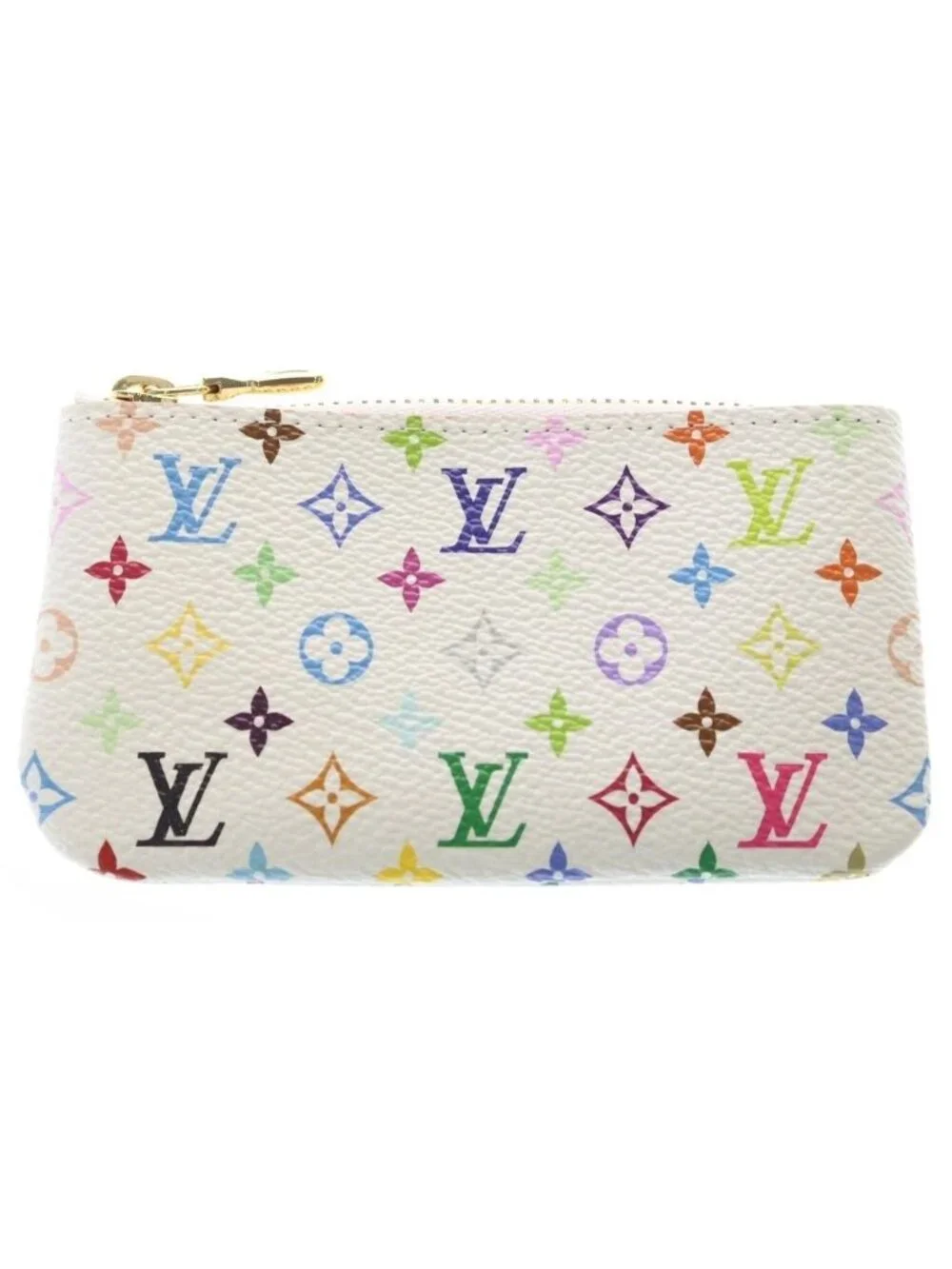 Louis Vuitton TM Card Key Case Pochette Cles Multi Key Holder